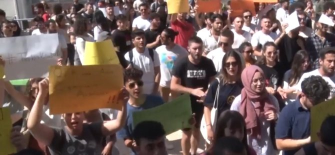 DAÜ'lü öğrencilerden eylem!
