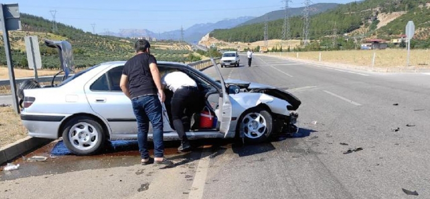 Gaziantep'te trafik kazası: 2 yaralı