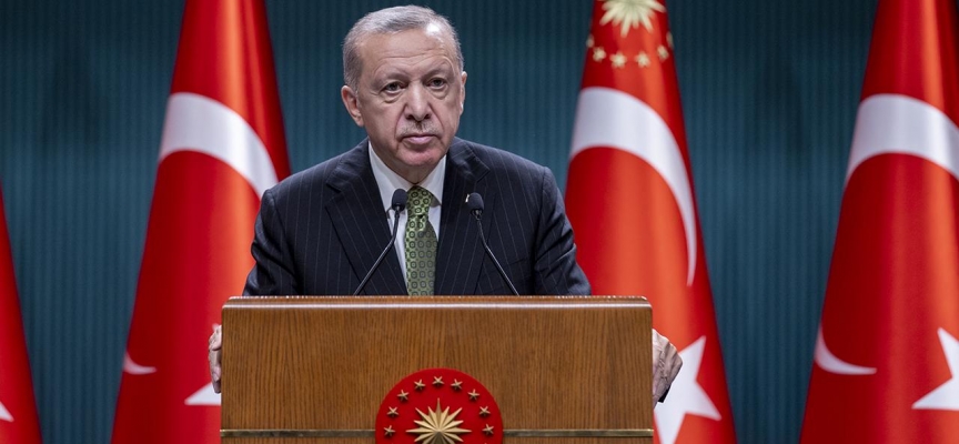 Cumhurbaşkanı Erdoğan'dan şehit ailesine taziye mesajı