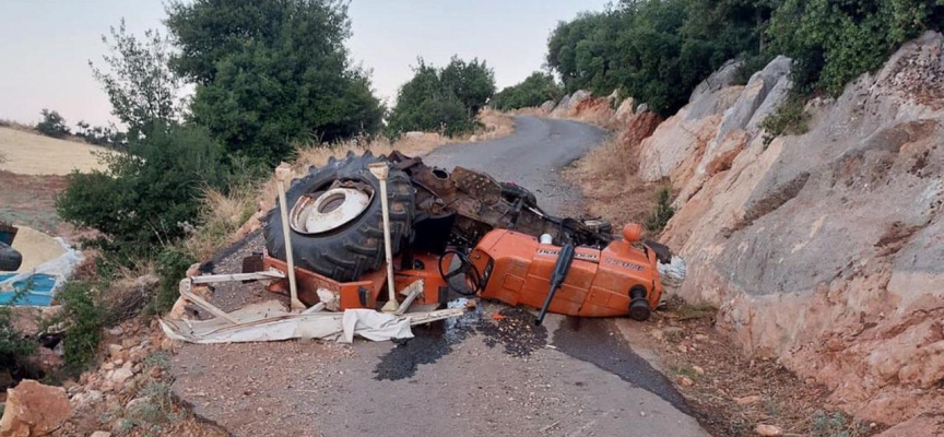 Adıyaman'da traktör devrildi 1 ölü, 2 yaralı