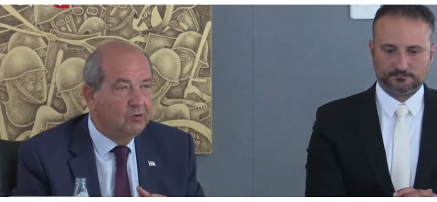 Cumhurbaşkanı Tatar, Günsel üretim tesislerini ziyaret etti çalışmalar hakkında bilgi aldı