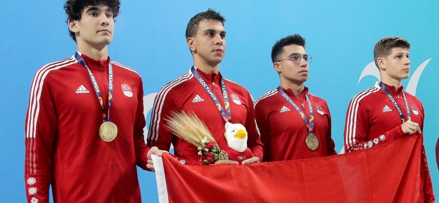 Yüzmede milli sporcular 12 madalya elde etti