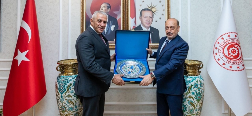 Bakan Taçoy, Türkiye Çalışma ve Sosyal Güvenlik Bakanı Bilgin ile görüştü