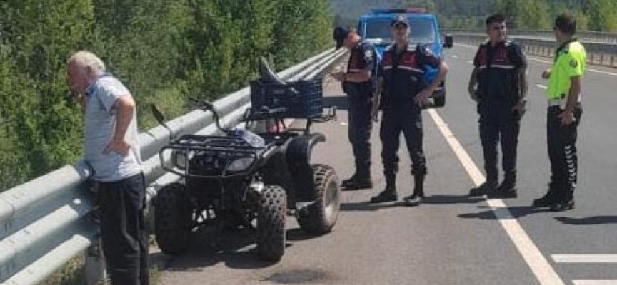 Karabük'te ATV devrildi, sürücüsü ağır yaralandı