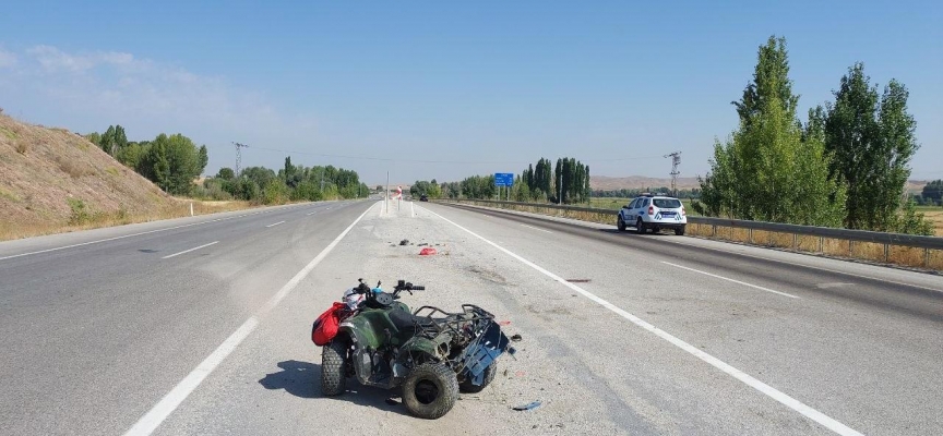 Çorum'da tırın çarptığı ATV sürücüsü öldü