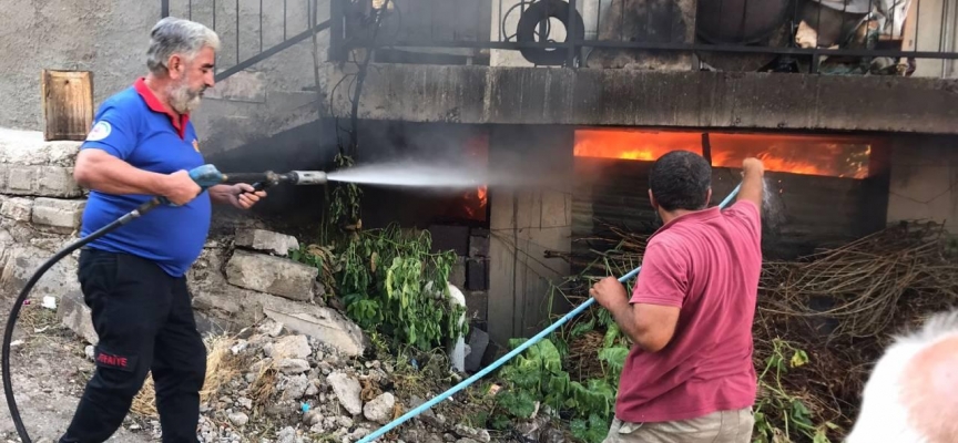 Osmaniye’de evin bodrumunda çıkan yangın söndürüldü
