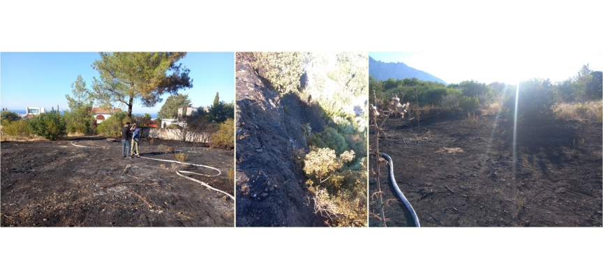 Edremit’te yangın