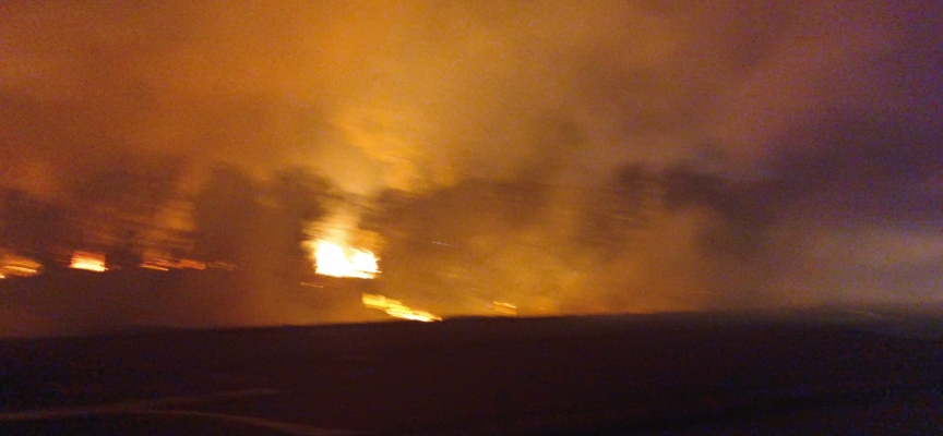 Lapta’daki yangın söndürüldü:5 dönümlük alan içerisindeki kuru otlar, 2 alıç ağacı tamamen, akasya ağaçları ise kısmen yandı