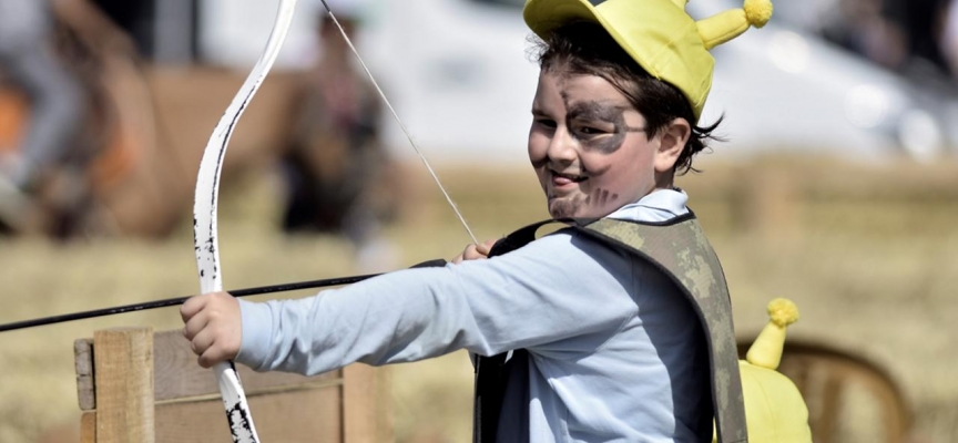Dünya Göçebe Oyunları'nın keyfini çocuklar çıkarıyor
