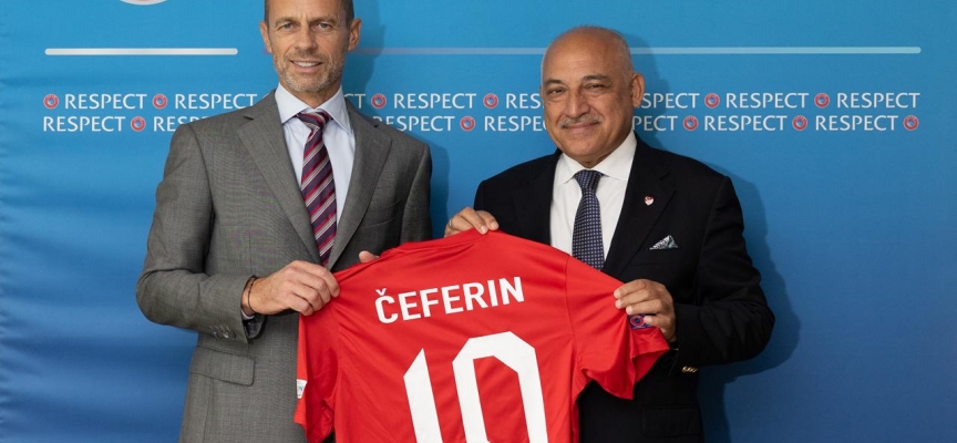TFF Başkanı Büyükekşi'den UEFA Başkanı Ceferin'e ziyaret