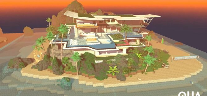 QUA, Sandbox’taki adasında villa tasarımını tamamladı