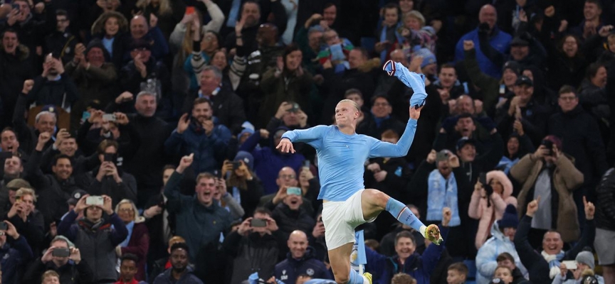 10 kişi kalan Manchester City'yi Haaland kurtardı