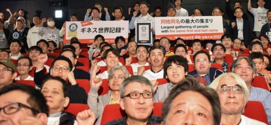 Japonya'da adı ve soyadı aynı olan 178 kişi bir araya geldi, Guinness'e girdi