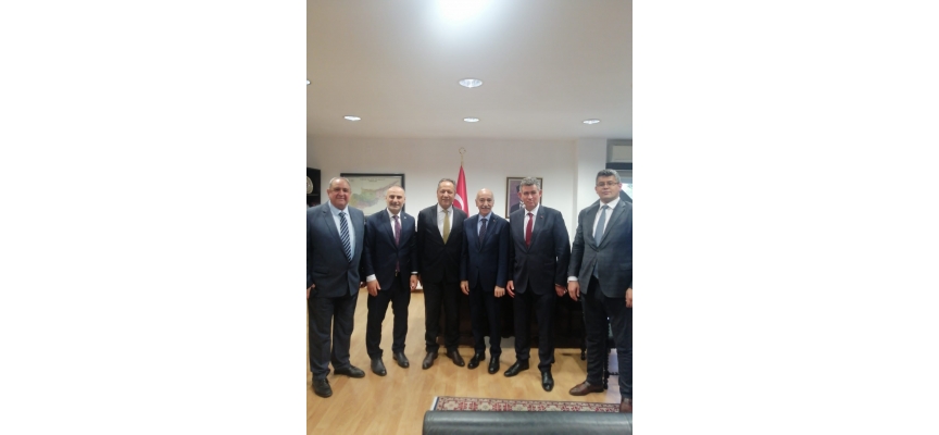 Feyzioğlu, TC Ulaştırma ve Alt Yapı Bakan Yardımcısı Selim Dursun ile görüştü