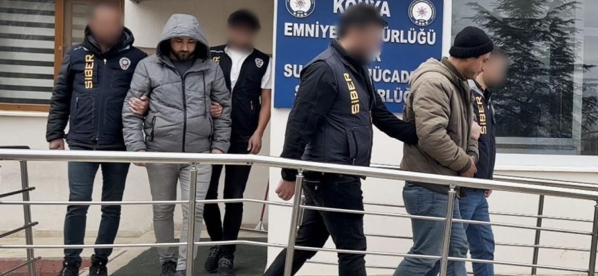 Konya’da internet dolandırıcılarına operasyon: 4 tutuklama