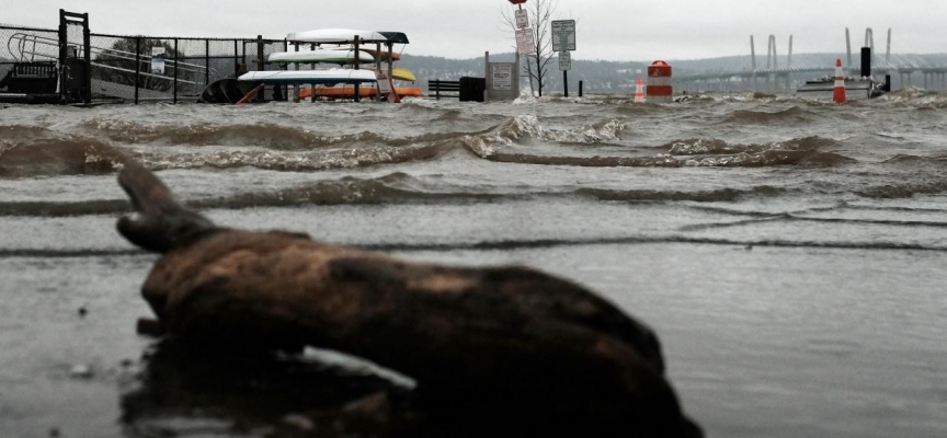 ABD'de kar fırtınası nedeniyle taşkın meydana geldi
