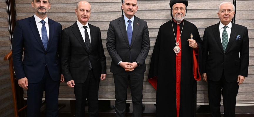 Bakan Soylu, Süryani cemaati temsilcileriyle bir araya geldi