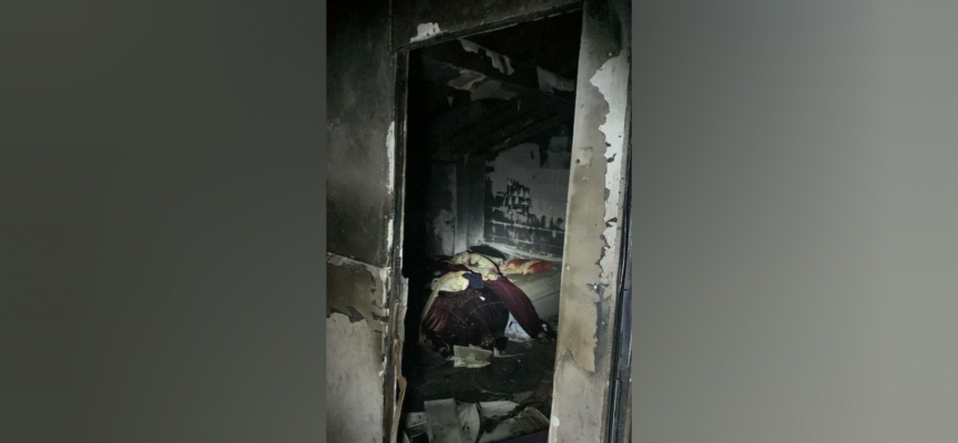 Lefke’de ev yangını