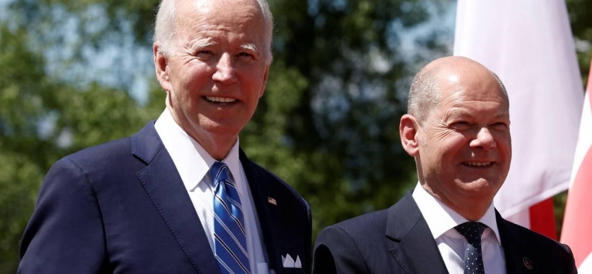 ABD Başkanı Biden, Almanya Başbakanı Scholz ile bir araya geldi