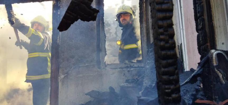 Kırklareli'nde yangında bir ev kullanılamaz hale geldi