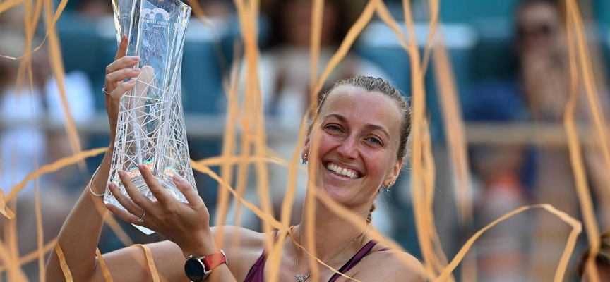 Miami Açık Tenis Turnuvası'nda tek kadınlar şampiyonu Kvitova
