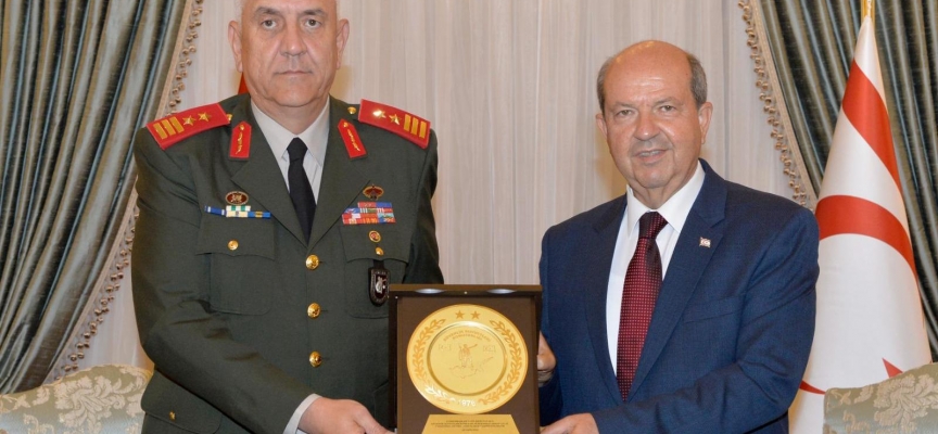 Cumhurbaşkanı Tatar, Güvenlik Kuvvetleri Komutanı Tümgeneral Aytaç’ı kabul etti