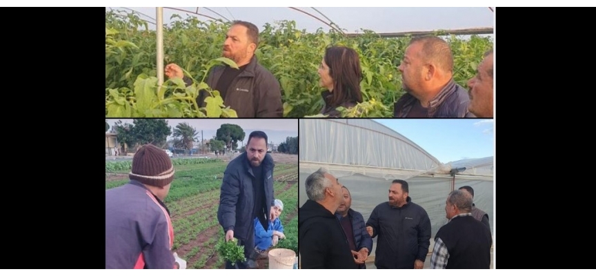 Bakan Çavuş,  Maraş bölgesinde şiddetli rüzgar sebebiyle seralarda meydana gelen zararı inceledi