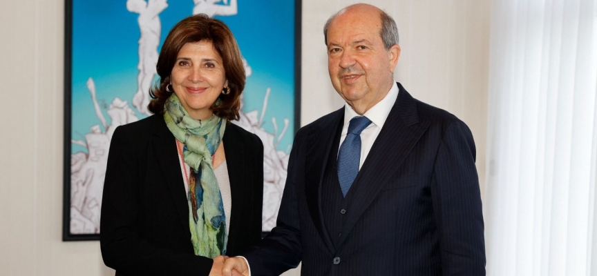 Cumhurbaşkanı Tatar, BMGS Kıbrıs Şahsi Temsilcisi Holguín’i kabul etti