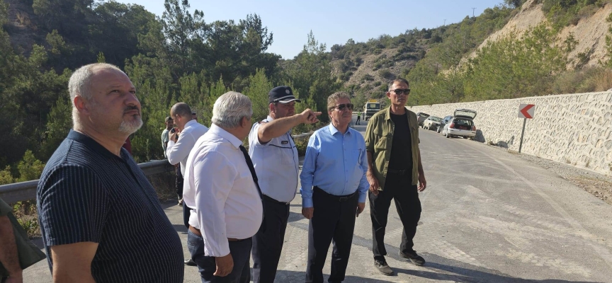 Başbakan Üstel yangın bölgesine gitti