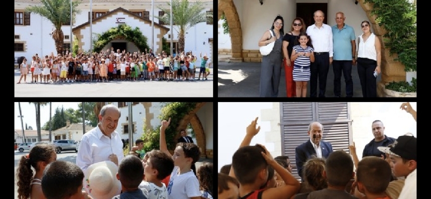 Cumhurbaşkanı Tatar, öğrencileri kabulünde konuştu:“Bu devlet sizlerin, özgürlüğü, bağımsızlığı, mutluluğu ve huzurudur”