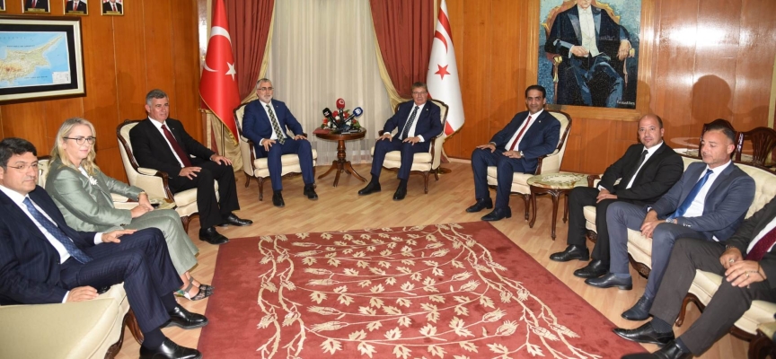 Başbakan Üstel, Türkiye Çalışma ve Sosyal Güvenlik Bakanı Işıkhan’ı kabul etti