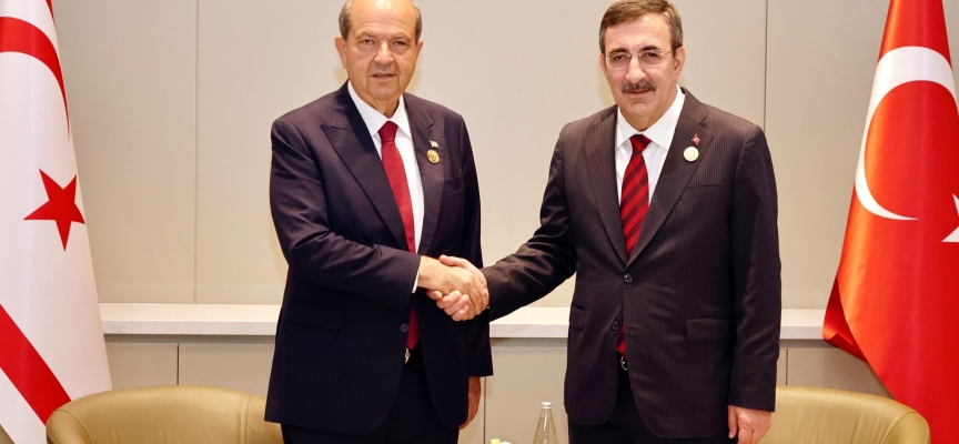 Cumhurbaşkanı Tatar, Türkiye Cumhuriyeti Cumhurbaşkanı Yardımcısı Yılmaz ile görüştü