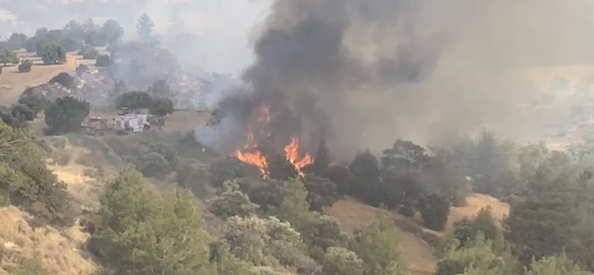 Ağıllar bölgesinde yangın