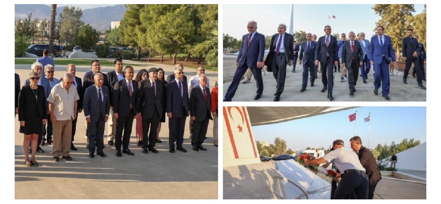 CHP Genel Başkanı Özel, KKTC’de Denktaş ve Küçük’ün anıt mezarlarını ziyaret etti