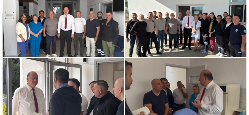 Sağlık Bakanı Dinçyürek Yenierenköy ve Dipkarpaz sağlık merkezlerini ziyaret etti:” Sağlık merkezlerimizin ihtiyaçlarını hızla gideriyoruz”