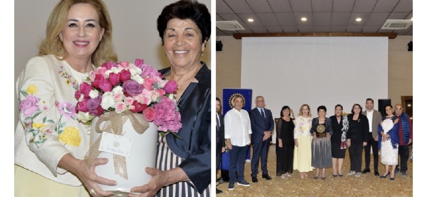 Sibel Tatar, Neşe Oskar’ın düzenlediği el işi göz nuru sergisine katıldı