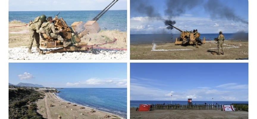 Kıbrıs Türk Barış Kuvvetleri Komutanlığınca “Manş Atışları” gerçekleştirildi