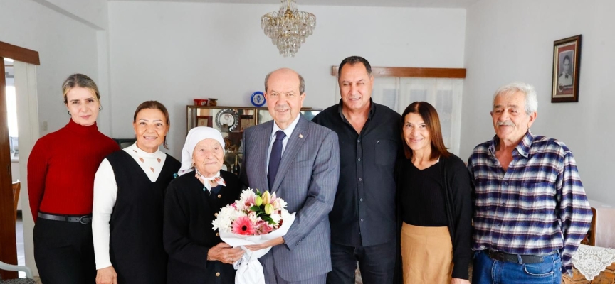 Cumhurbaşkanı Ersin Tatar, gazi Ahmet Ceylan ve şehit ailelerini ziyaret etti