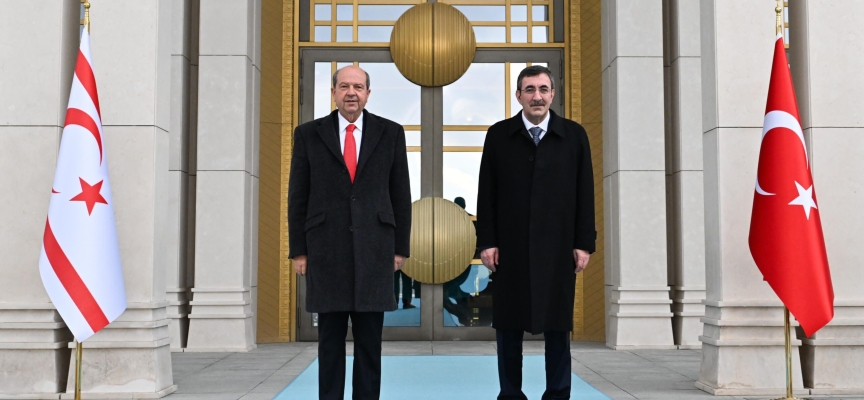 Cumhurbaşkanı Tatar, TC Cumhuriyeti Cumhurbaşkanı Yardımcısı Yılmaz ile bir araya geldi