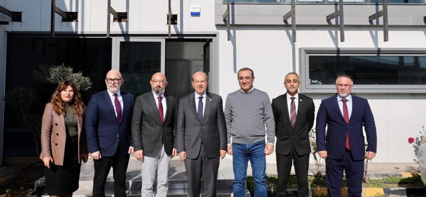 Cumhurbaşkanı Tatar, Horeca Laundry tesisini ziyaret etti