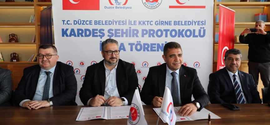 Girne ve Düzce belediyeleri kardeş şehir protokolü imzaladı