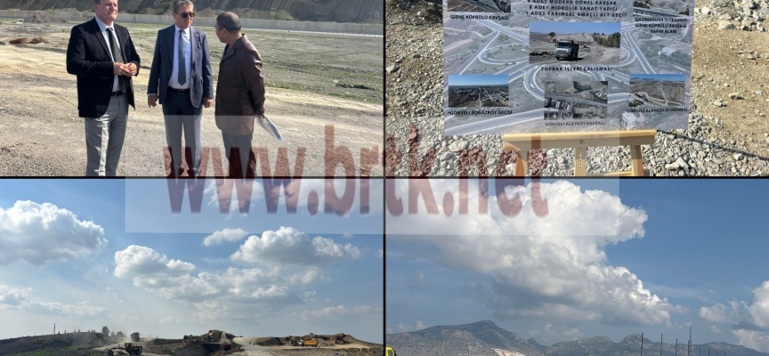 Başbakan Üstel Lefkoşa kuzey çevre yolunda incelemelerde bulundu