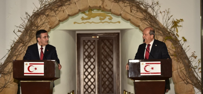 Tatar ve Yılmaz ortak basın açıklaması yaptı…Yılmaz: “İki devletli çözüm vizyonuna desteğimiz tamdır”