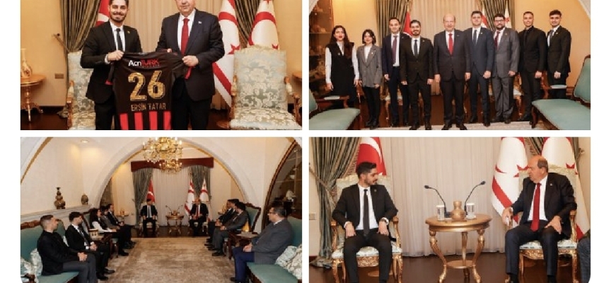 Cumhurbaşkanı Tatar, Kuzey Kıbrıs Genç İş Adamları Derneği heyetini kabul etti