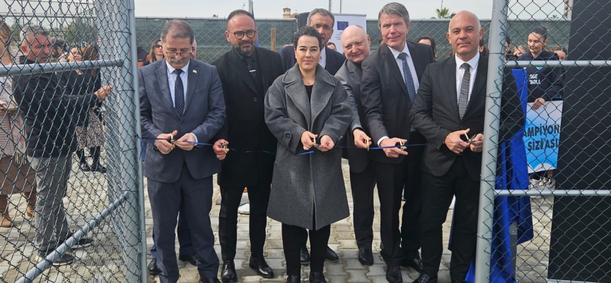 ‘Gazimağusa Türk Maarif Koleji Şampiyon Melekler Spor Kompleksi’  düzenlenen törenle açıldı