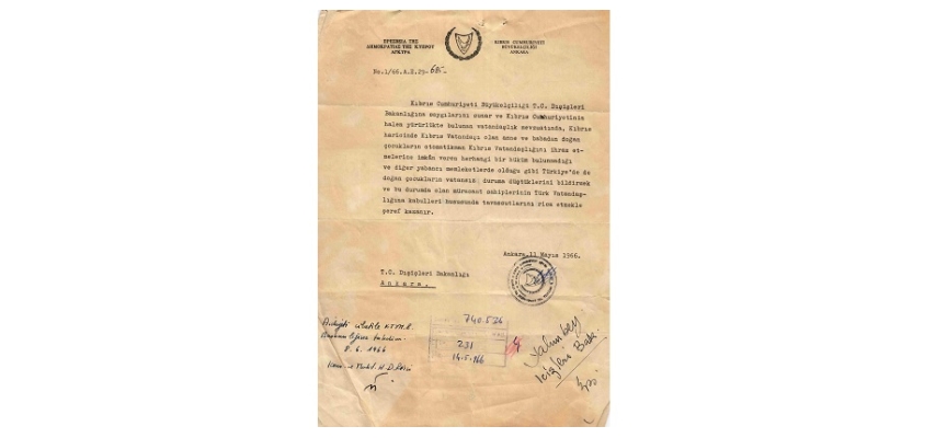 “Kıbrıs Cumhuriyeti Ankara Büyükelçiliği Arşivi” KKTC Milli Arşiv ve Araştırma Dairesi’nde