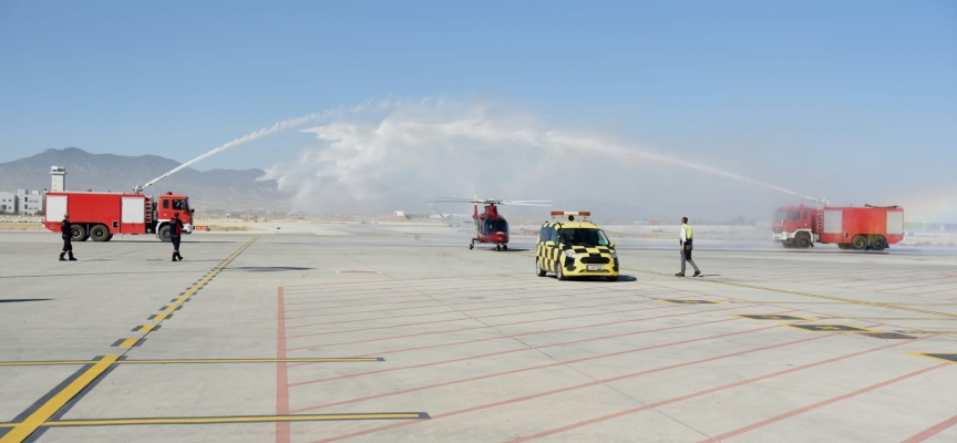 Taksi helikopter seferlerinin ilki Ercan’a… Bafra ile Girne’ye de sefer düzenlenecek