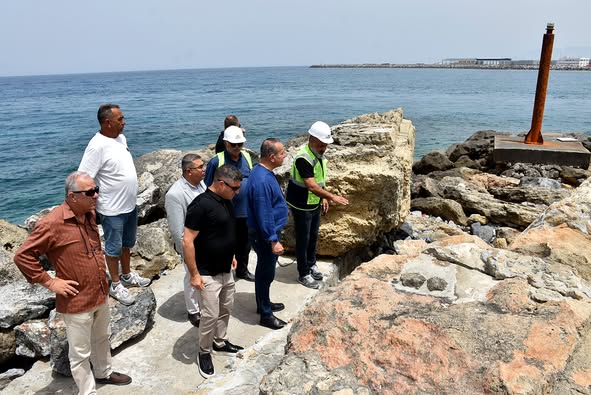 Ataoğlu, Liman’da yürütülen 3. etap proje çalışmalarını yerinde inceledi