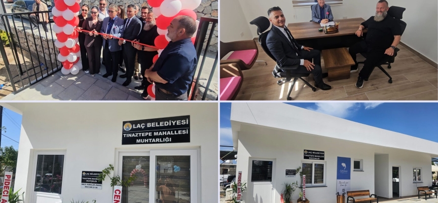 Lapta Tınaztepe Muhtarlık Binası, Genç Lapta Avcılık ve Atıcılık Derneği Binası ve Sercan Aydındağ Parkı  düzenlenen törenle Başbakan  tarafından açıldı