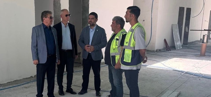 Başbakan Üstel Güzelyurt Devlet Hastanesi inşaatını inceledi